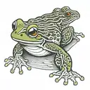 frog japanese tattoo design idea