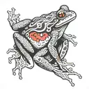 frog japanese tattoo design idea