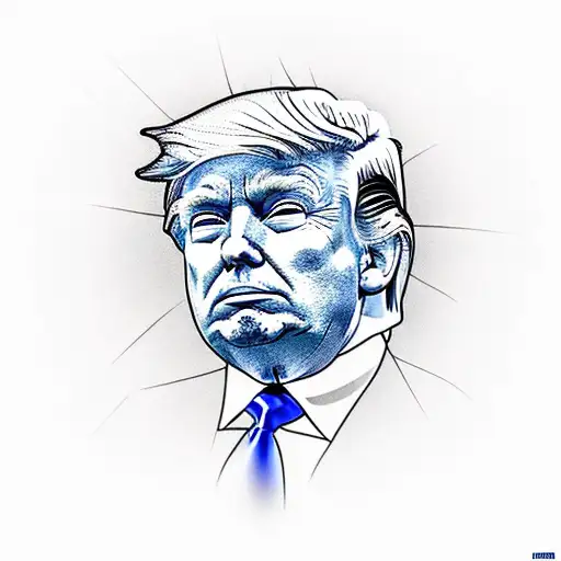 Donald trump  tattoo design idea