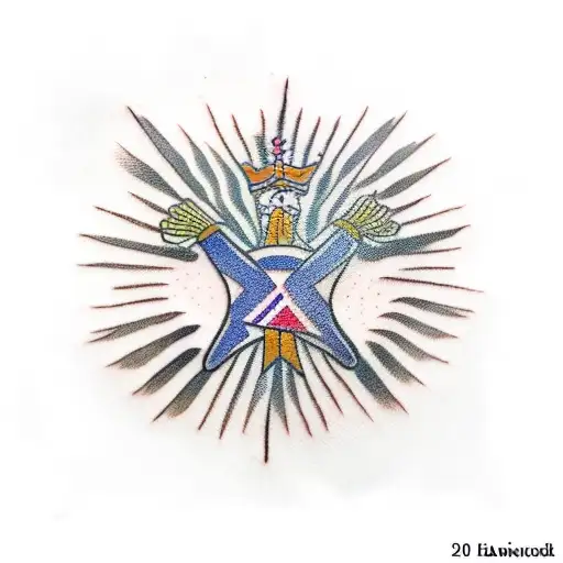 Haitian Flag  tattoo design idea