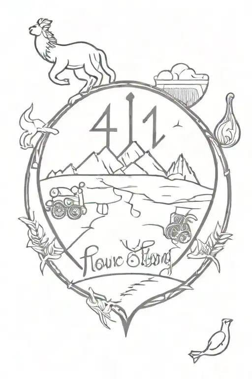 four year strong album covers arranged tattoo design idea