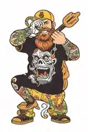 four year strong album covers arranged tattoo design idea