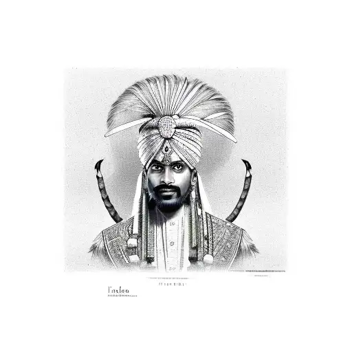 indian guy tattoo design idea