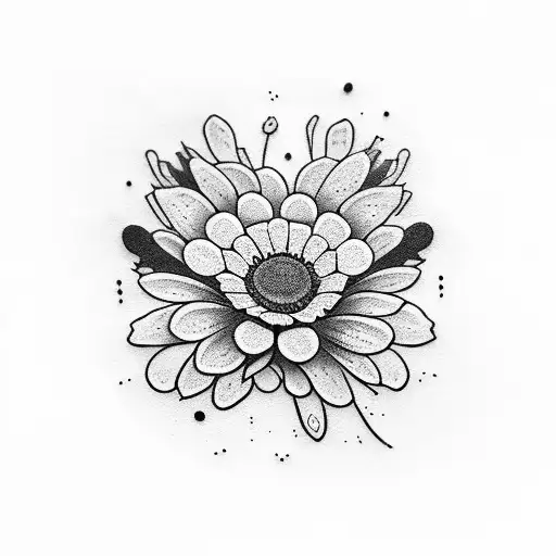 chamomile  tattoo design idea