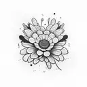 chamomile  tattoo design idea