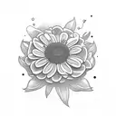 chamomile  tattoo design idea