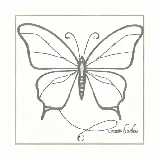 semicolon butterfly tattoo design idea