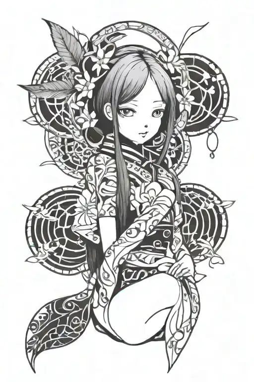 kaguya otsutsuki hentai art tattoo design idea