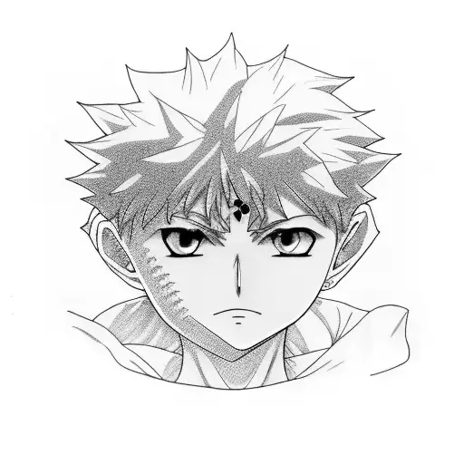 killua zoldyck tattoo design idea