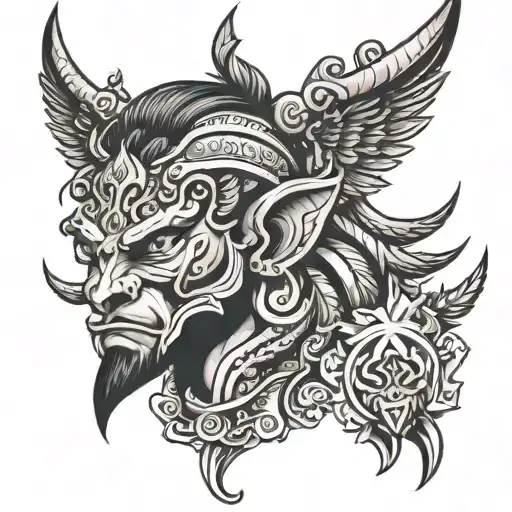 Parshuram tattoo design idea