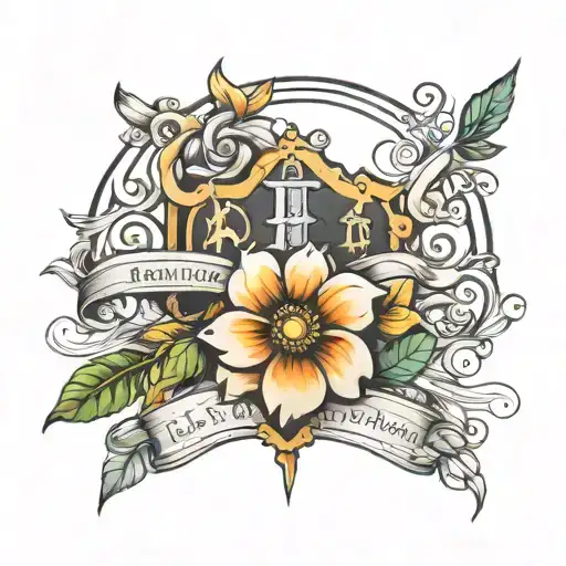 bible verse hebrews 11:1 tattoo design idea