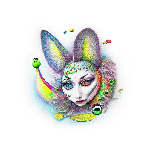 Alice meets the caterpillar tattoo design idea