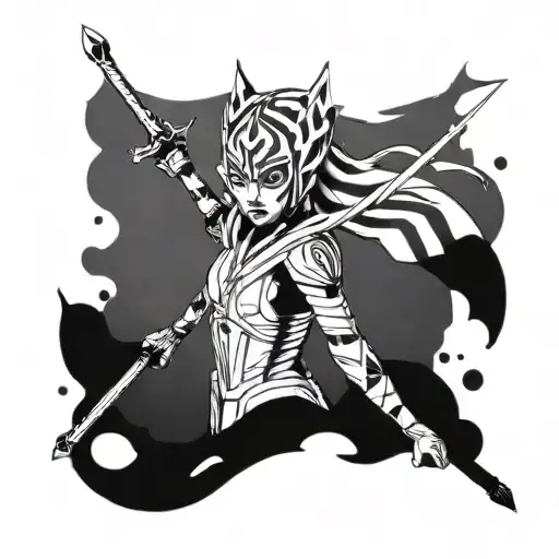 ahsoka tano tattoo design idea