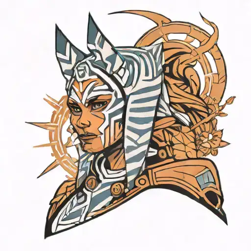 ahsoka tano tattoo design idea