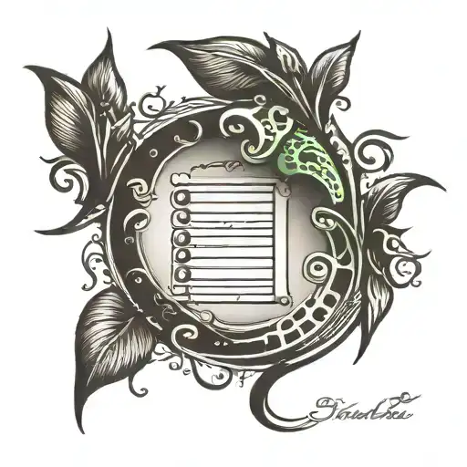 braille language tattoo design idea