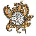 braille language tattoo design idea