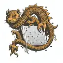 braille language tattoo design idea