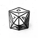 dnd dice tattoo design idea