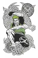 Zoro one piece, Seahawks, Mexico Flag, Wrestling, soccer tattoo design idea