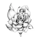 hyacinth flower tattoo design idea