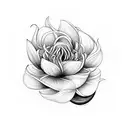 hyacinth flower tattoo design idea