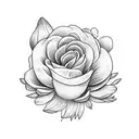 hyacinth flower tattoo design idea