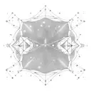 A constellation of Sagittarius formed by musical notes tattoo design idea