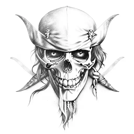 pirates of the Caribbean  tattoo design idea