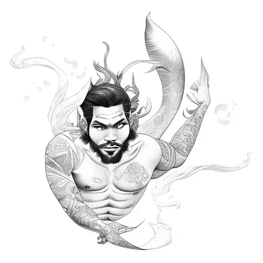 filipino merman tattoo design idea
