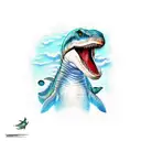mosasaur  tattoo design idea