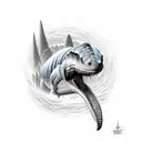 mosasaur  tattoo design idea