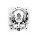 joker from playing cards tattoo design idea