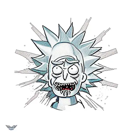 Rick and morty tattoo design idea