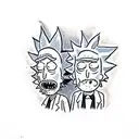 Rick and morty tattoo design idea