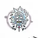 Rick and morty tattoo design idea