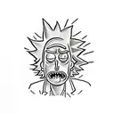 Rick and morty tattoo design idea