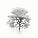elder tree tattoo design idea