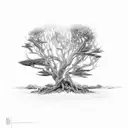 elder tree tattoo design idea