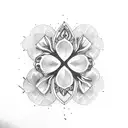 13 leaf clover tattoo design idea