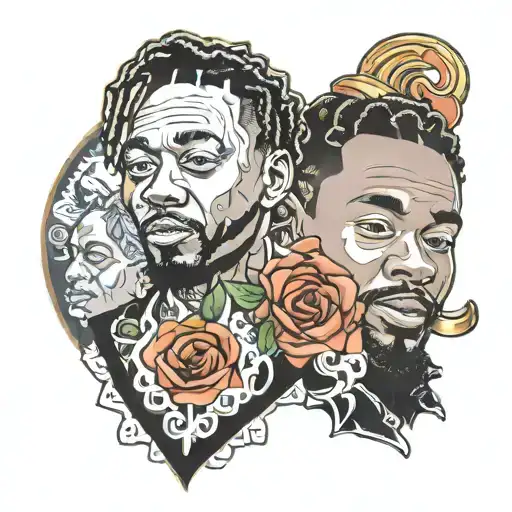 Kendrick Lamar mister morale & big steppers tattoo design idea