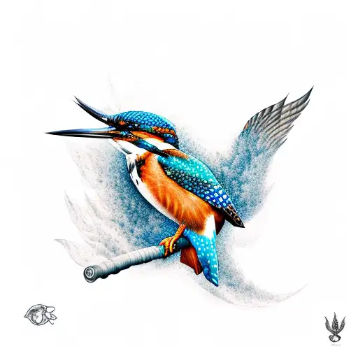 kingfisher  tattoo design idea