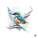 kingfisher  tattoo design idea