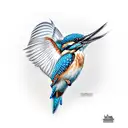kingfisher  tattoo design idea