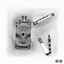 cigarette pack tattoo design idea