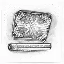 cigarette pack tattoo design idea