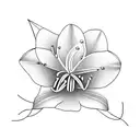 lily with box tattoo design idea
