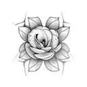 lily with box tattoo design idea