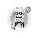 monopoly man as gangster tattoo design idea