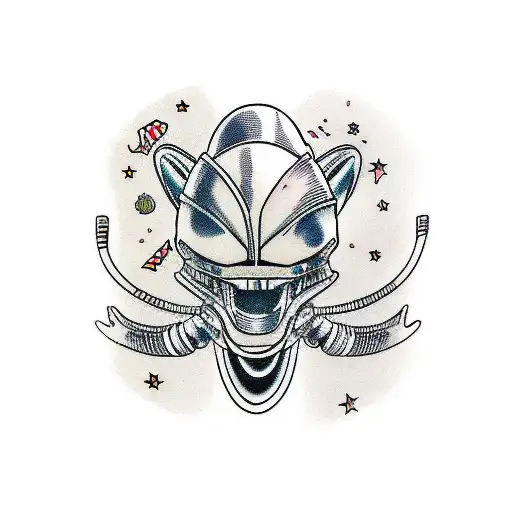 aliens bunny motorcycle crypto tattoo design idea