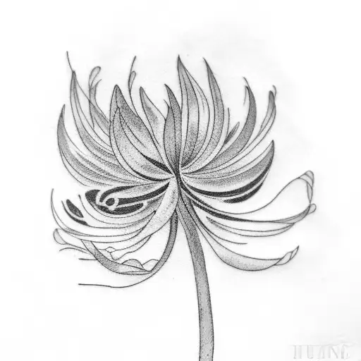 Agapanthus tattoo design idea